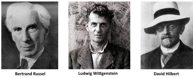 russel-wittgenstein-hilbert